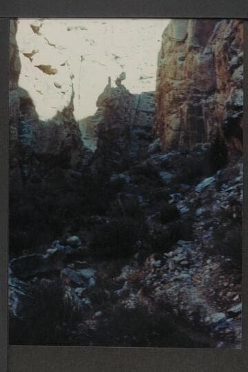 Trail through Coconino in Moqui Trail Canyon; Supai