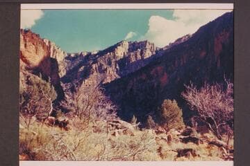 Up Hance Trail from location of former stone cabin