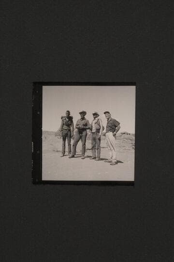Christy Turner, Archeyes Masland, Tom Daly and Dock Marston. Nasja Mesa after climbing out from Anasazi Canyon