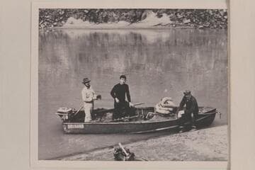 Aleson, Moore and Swenson; party of crew "Up Lake" which attempted to run up from Diamond Creek