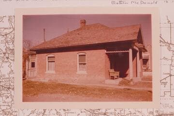 The last home of James White in Trinidad, Colorado--309 Prospect Street.  White built the house as a rental unit and moved into it about 1915