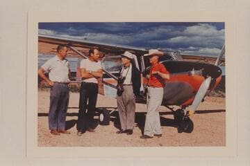 Charter plane at Navajo Mountain Trading Post strip