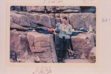 Bill Mooz.  At camp at 214 Mile Canyon