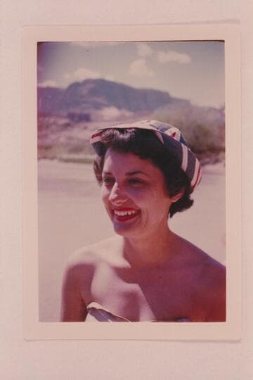 Olive McIntyre, Grand Junction, Colorado.  Member of the Mexican Hat Expedition party in Glen Canyon, 1951, May 11-17