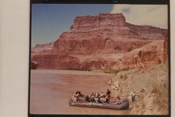 Sierra Club-Georgie White party in Glen Canyon.  Below Aztec Creek