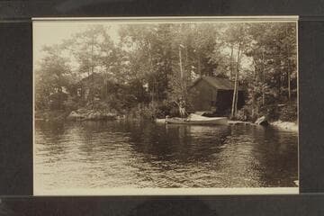 Tied up at the Douglas boat-house
