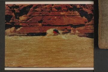 "Boo Too" in Unkar Rapid.  Prel. Bright Angel gauge:  June 13:  123,800 cfs