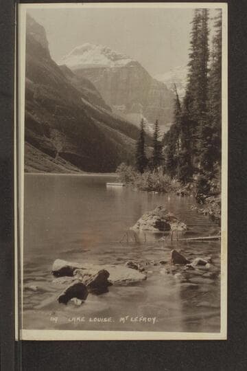 [from "Katherine" to Otis Marston] Lake Louise, Mt. Lefroy