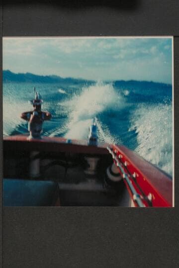 Wake of jet fire boat.  Off Boulder City