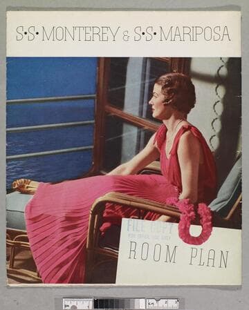 S. S. Monterey & S. S. Mariposa : room plan