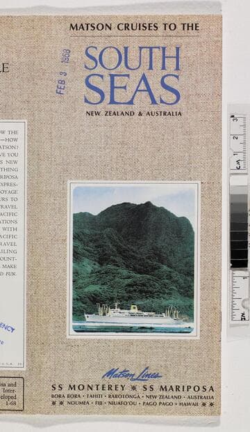 Matson cruises to the South Seas New Zealand & Australia