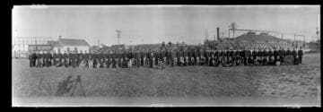 Military drill grounds, Anaheim. 1910