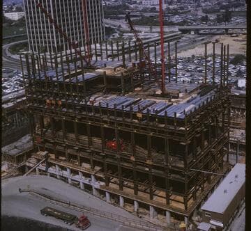 North part of Richfield Plaza from top of Bank of California Building