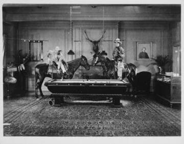 Wild West game of pool at Eugene Plummer