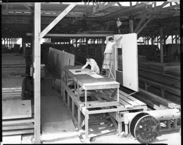 Marlow-Burns house assembly, Los Angeles(?). 1946