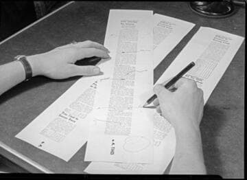 Editing, Los Angeles Times, Los Angeles. 1941