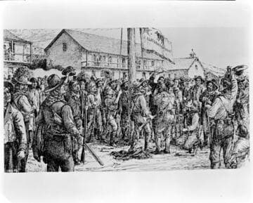 Raising the Bear flag at Sonoma, June, 14, 1846
