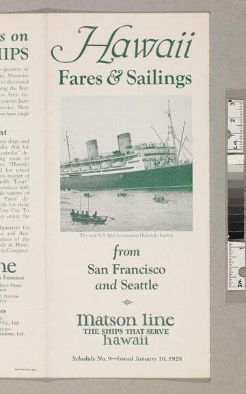 Hawaii fares & sailings from San Francisco and Seattle