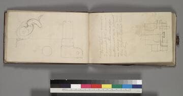 One book of original pencil drawings, untitled, creator unnamed, created in 1839