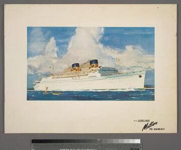 S.S. Lurline Matson to Hawaii