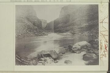 Rapid 125, Camp 36, Marble Canyon; Brown-Stanton survey
