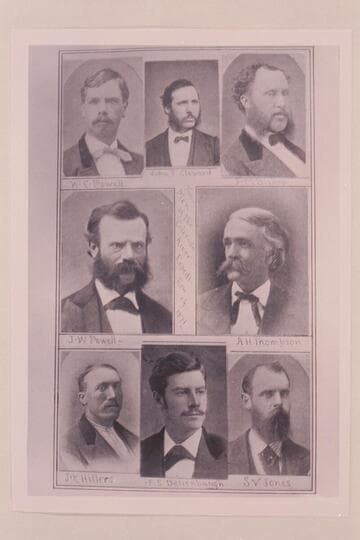 Men of the second crew of the Powell Cruises