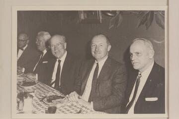 The Sheriff of the "Westerners", Dock Marston and Jim Algar, Ed I'Anson; meeting of the "Westerners" in Los Angeles