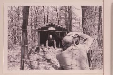 John Doerr in the doghouse as Masland takes the picture; King's Gap