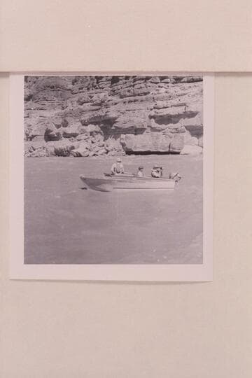 Jack Brennan's glass "WIZARD" boat in Grand Canyon with Don Hatch's Grand Canyon traverse