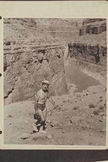 Dock Marston at the drillers camp