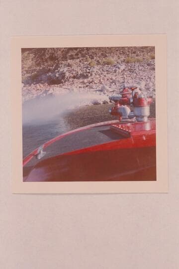 Bow nozzle of jet fire boat, Lake Mead