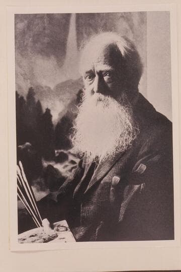 Thomas Moran.  "At 85 1/2 painting more wonderfully than ever."
