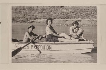 Norm, Doris and Joan Nevills; Grand Canyon