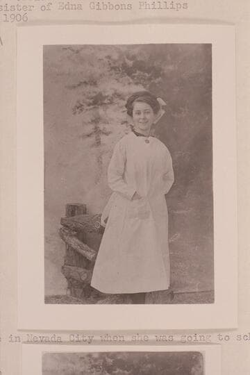 Goldie Morrison, step-sister of Edna Gibbons Phillips.  Probably of no historical value