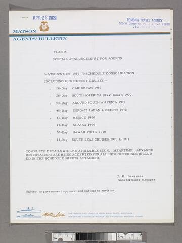 Agent's bulletin and announcements