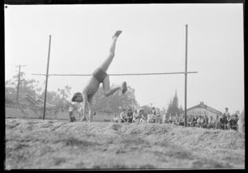 Track meet, Polytechnic Elementary School, 1030 East California, Pasadena. May 7, 1939