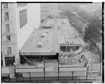 Singer Building under construction, 520 East Colorado, Pasadena. 1926