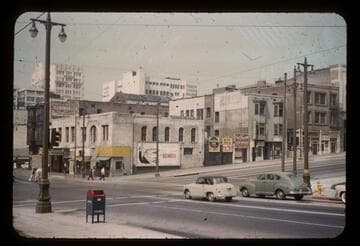 1st Street, from Broadway to Hill Street, soon to be wrecked