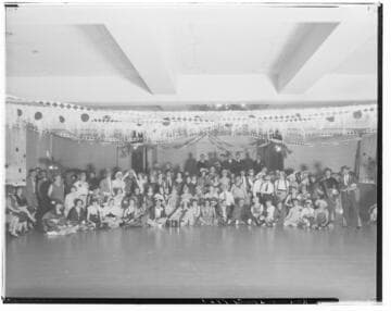 Raymond Hotel employee party, 1200 South Fair Oaks, Pasadena. 1930